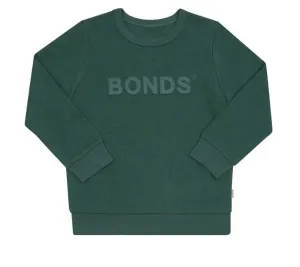 5 x Bonds Kids Tech Sweats Pullover Jumper Green