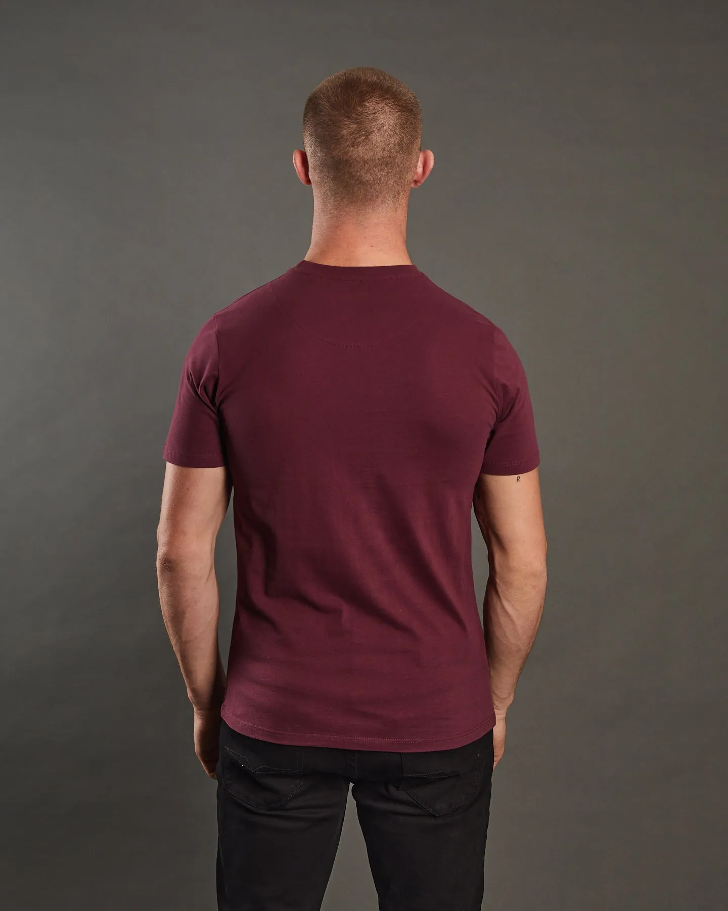 Basic Caden O Neck Tee Wine Port