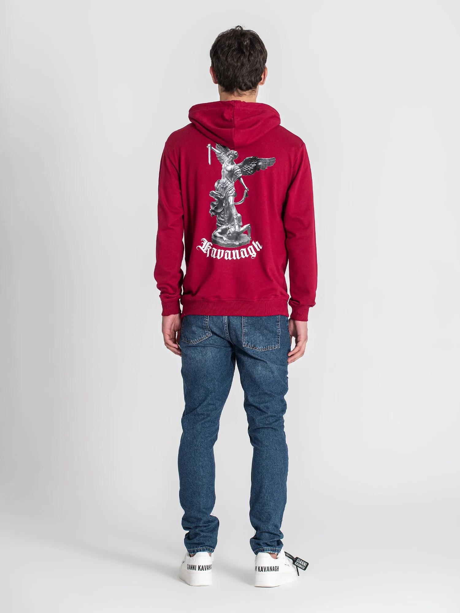 Burgundy Warrior Angel Hoodie