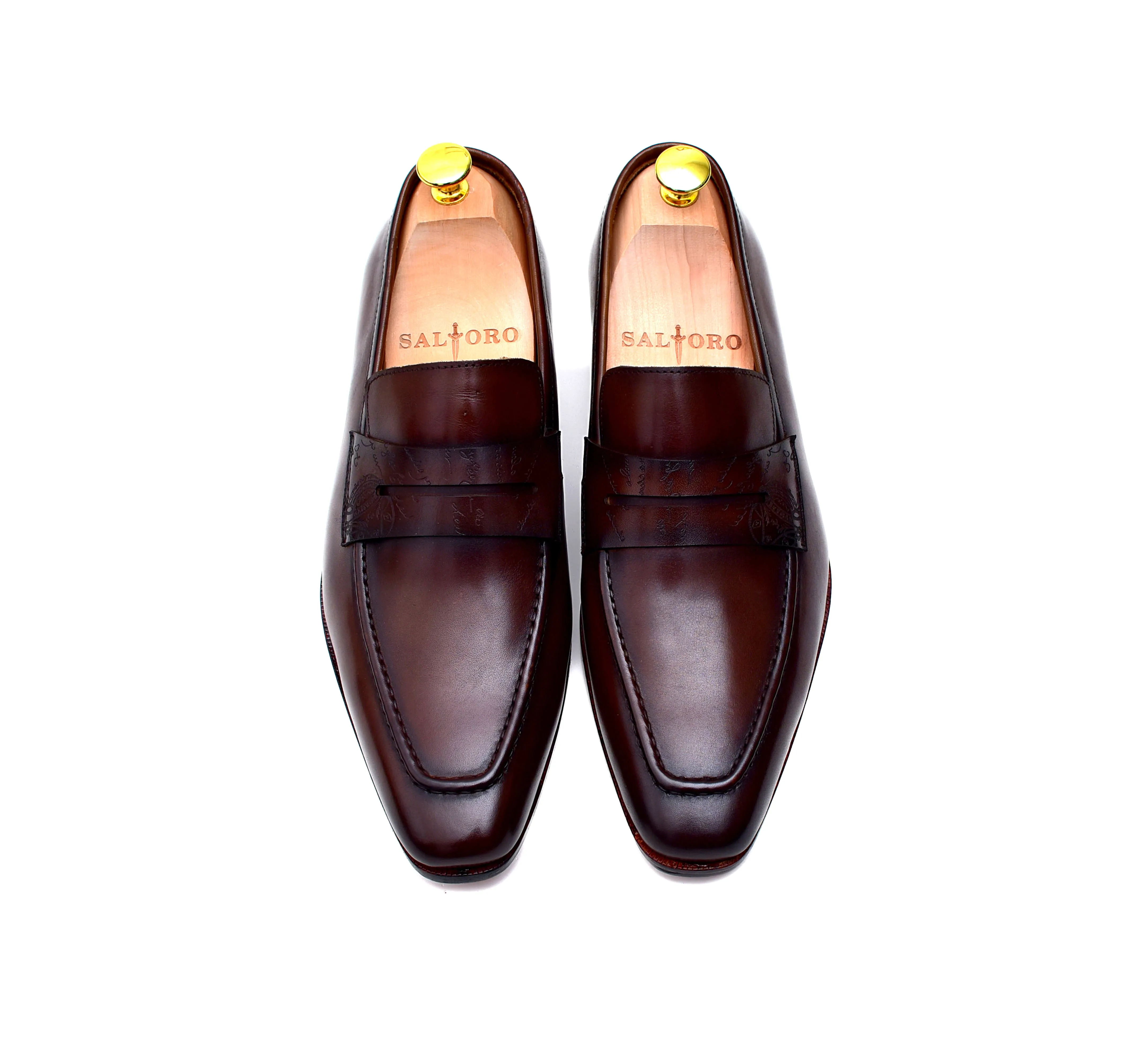 Carrera II - Brown Leather Penny Loafers