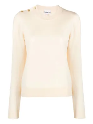 Cashmere Mix O Neck Pullover