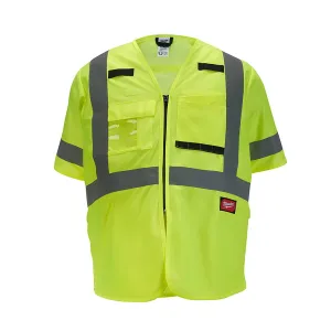 Class 3 High Visibility Yellow Safety Vest - S/M