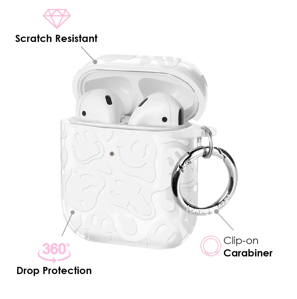 Clear Frosted Smiley AirPod Case