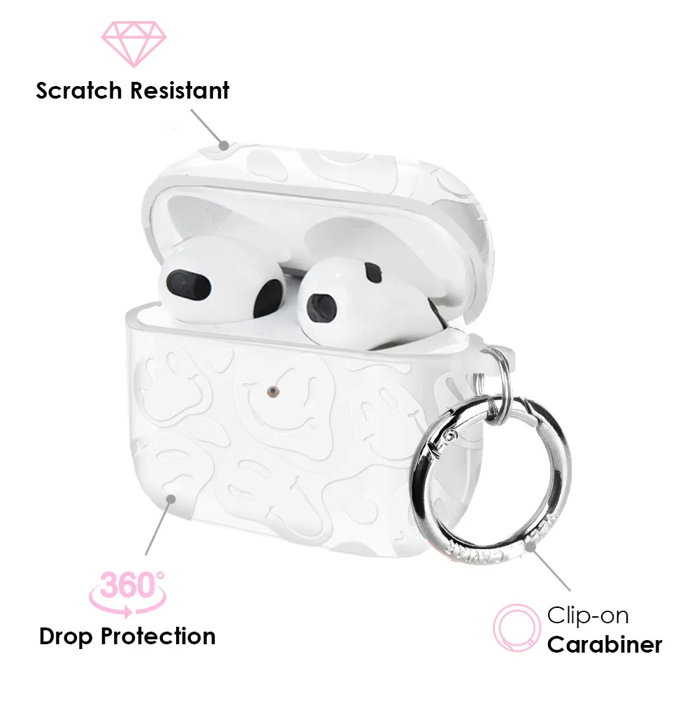 Clear Frosted Smiley AirPod Case