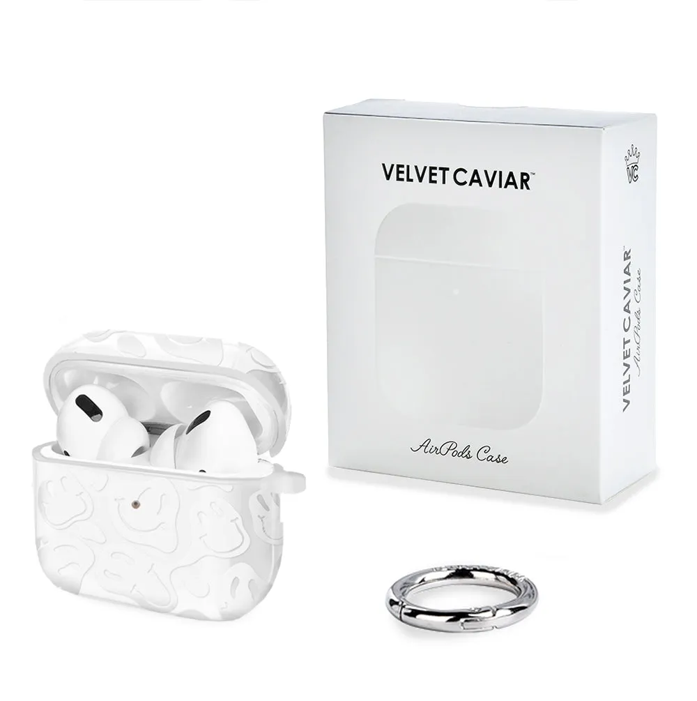 Clear Frosted Smiley AirPod Case