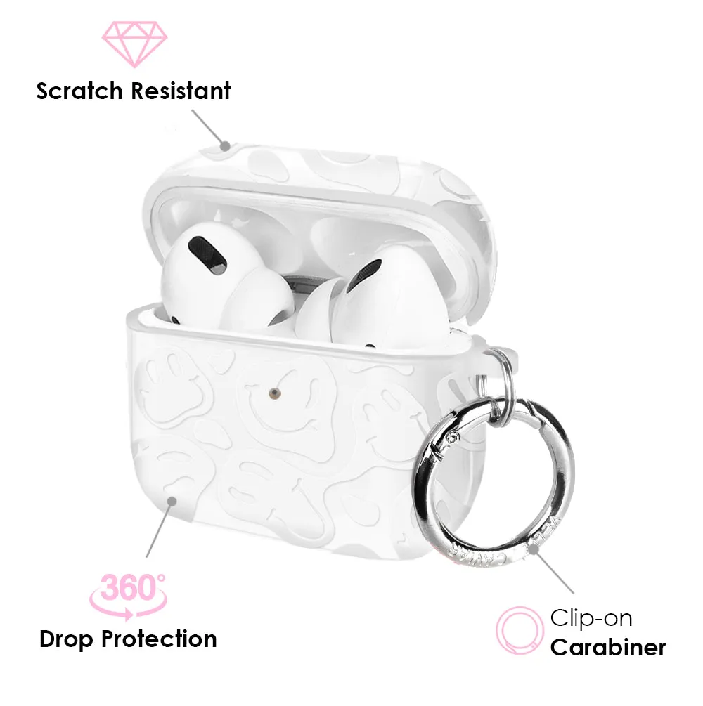 Clear Frosted Smiley AirPod Case