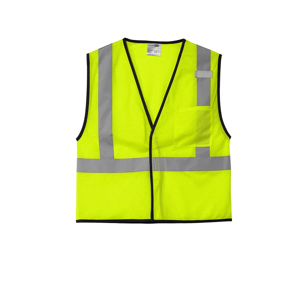 CornerStone ® ANSI 107 Class 2 Economy Mesh One-Pocket Vest - Safety Yellow