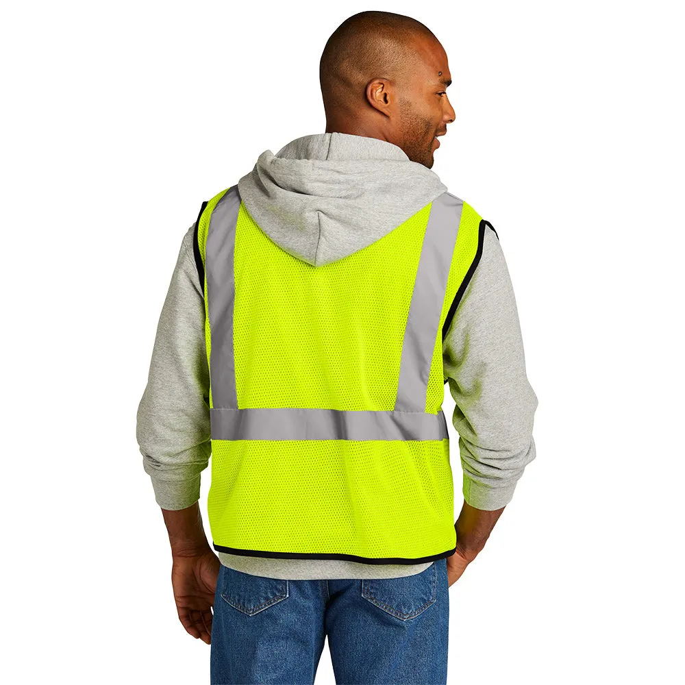 CornerStone ® ANSI 107 Class 2 Economy Mesh One-Pocket Vest - Safety Yellow