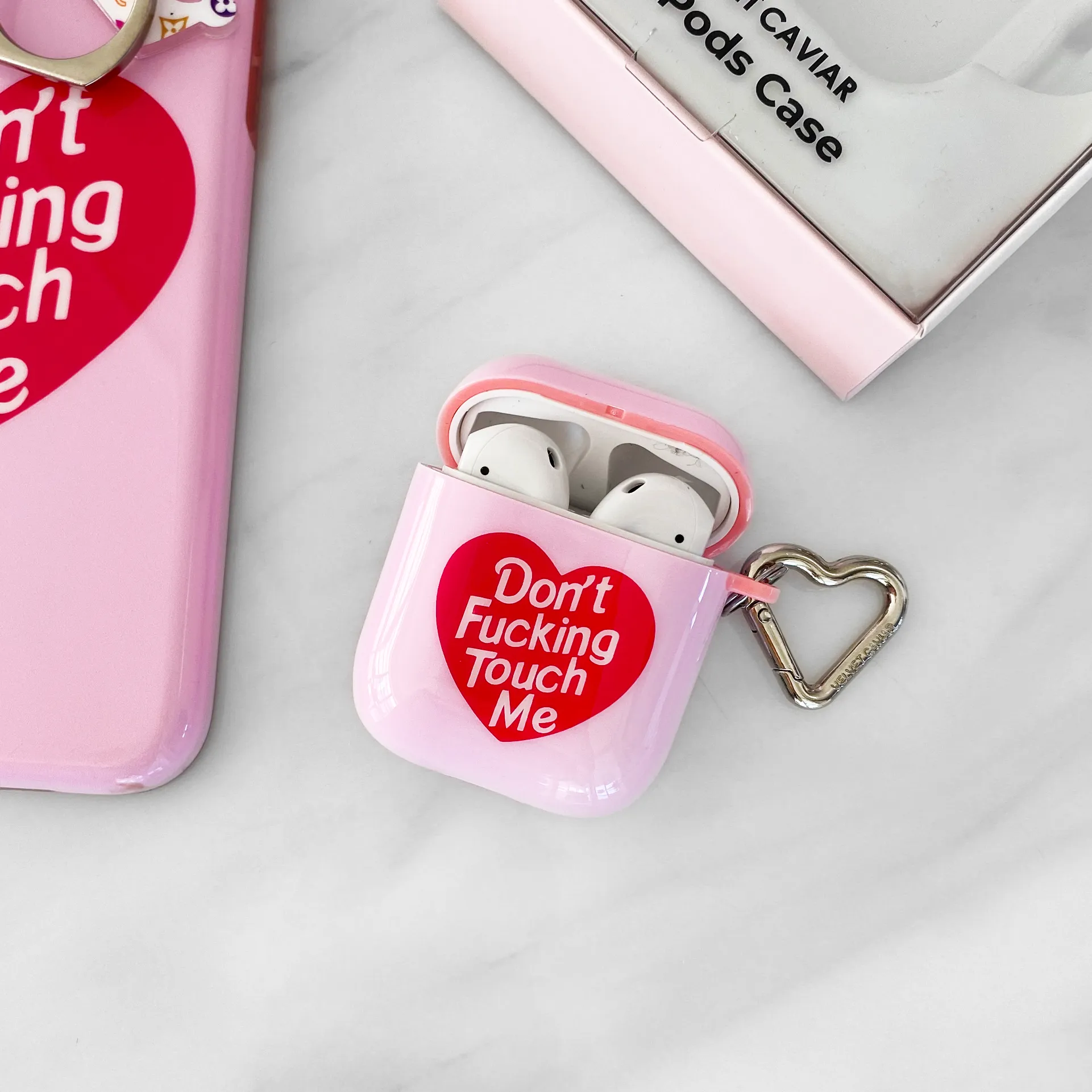 Don't Touch Me Airpods Case