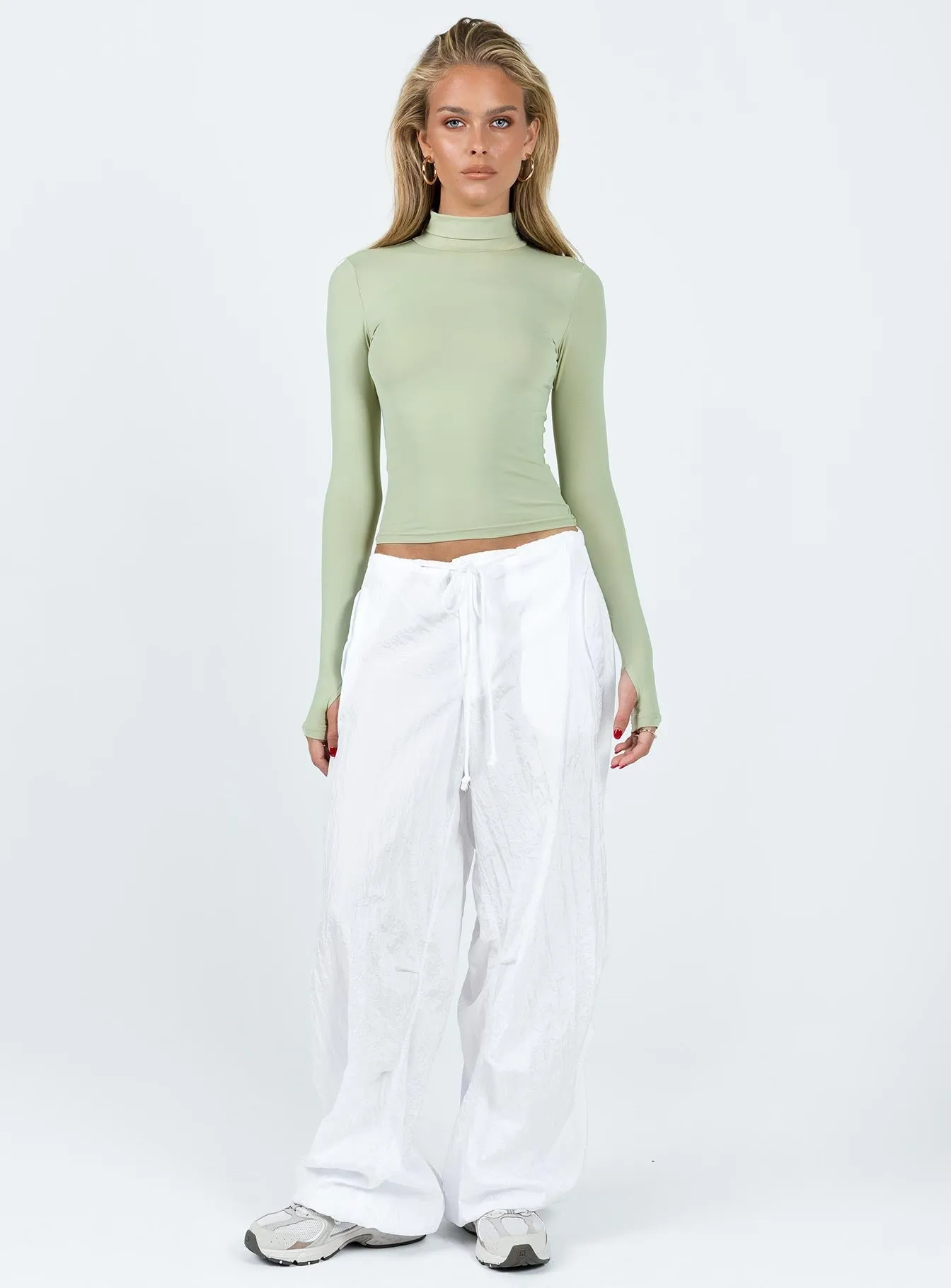 Elysium Long Sleeve Turtleneck Top Green