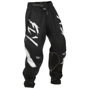 Fly Racing 2025 Youth Kinetic Stoke Pants Black White