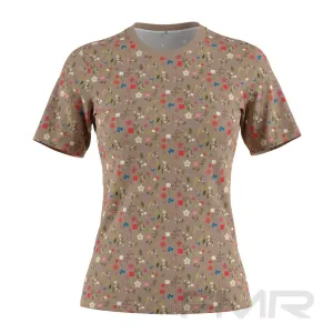 FMR Women's Floral Print Short Sleeve Performance Shirt