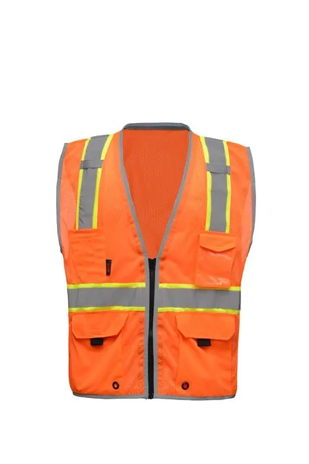 GSS CLASS 2 HYPE-LITE SAFETY VEST W/BLACK SIDE