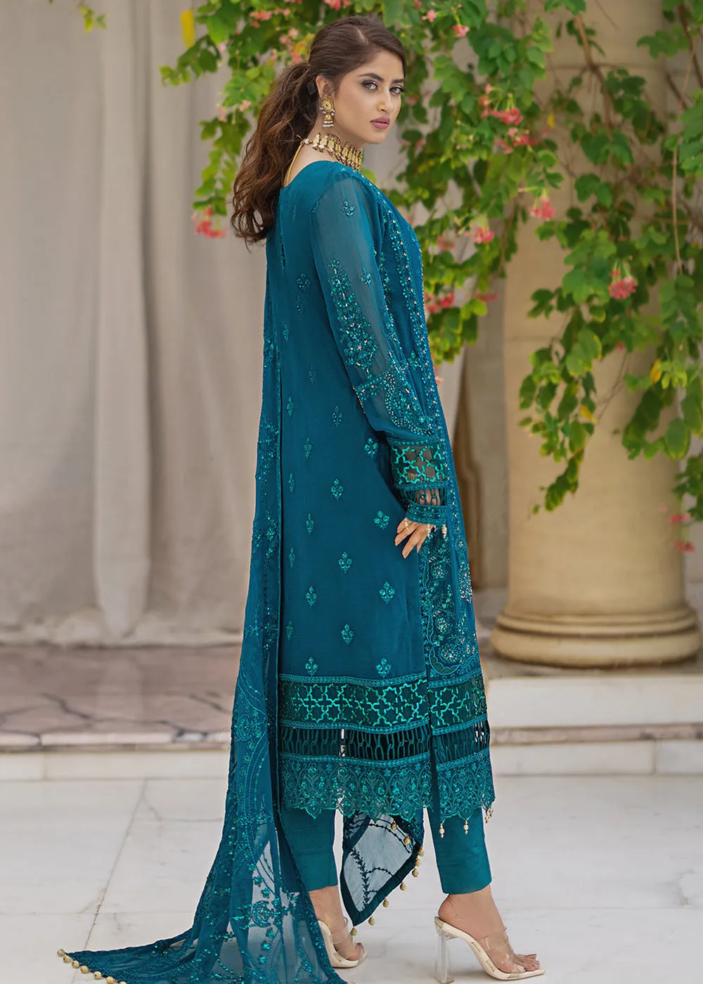 Ishq Aatish Luxury Chiffon '23 by Emaan Adeel | FAREEDA