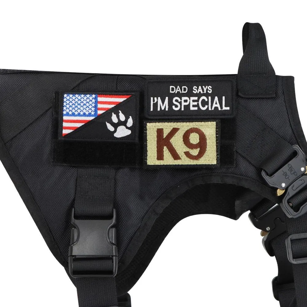 K9 Tactical Patch Bundle™ - Personalized Patches for Dog Vest, Harness, Collar