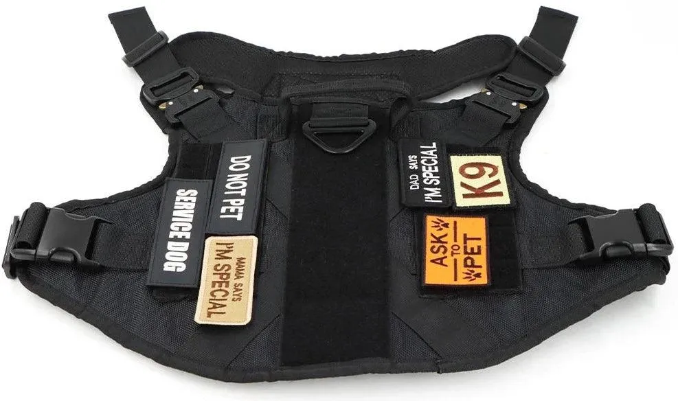 K9 Tactical Patch Bundle™ - Personalized Patches for Dog Vest, Harness, Collar