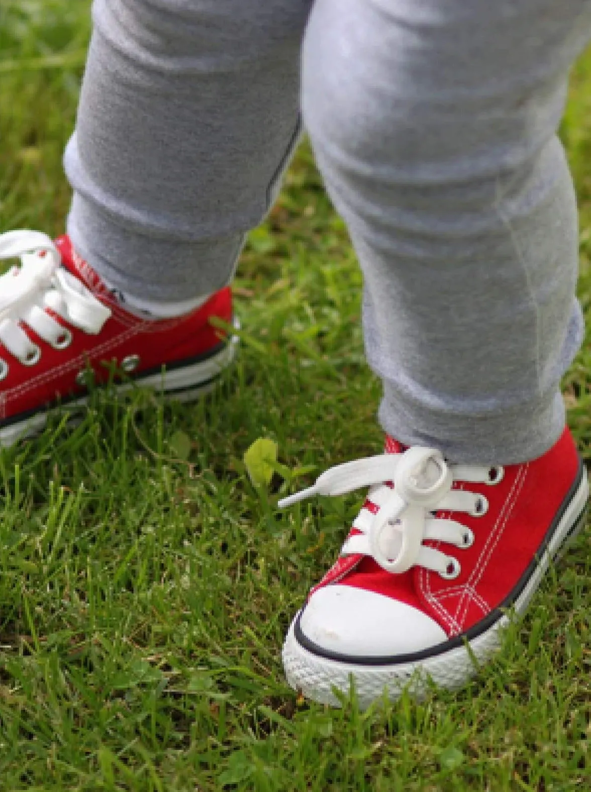 Keep It Casual Red Canvas Sneakers By Liv and Mia