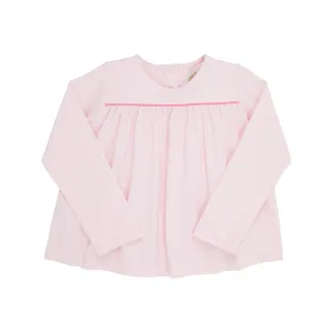 Long Sleeve Dowell Day Top - Palm Beach Pink with Hamptons Hot Pink