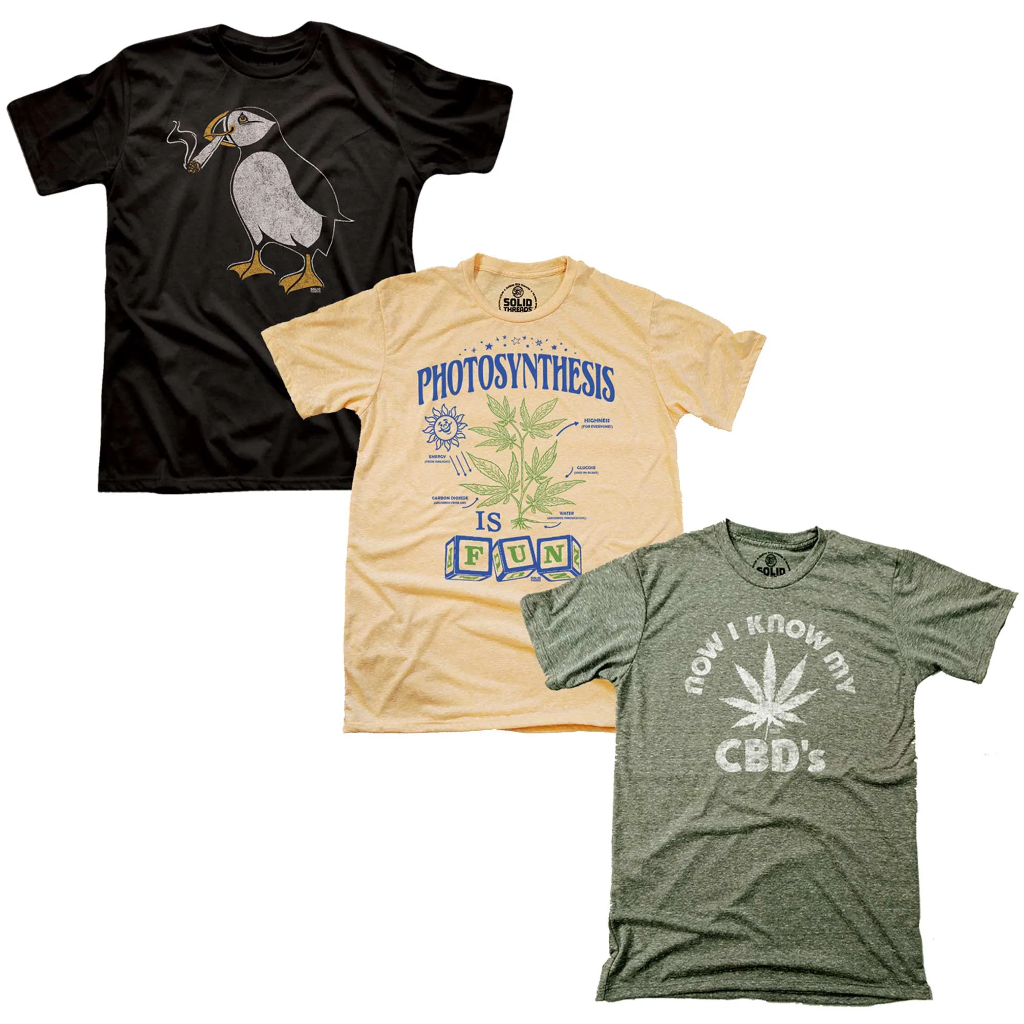 Marijuana T-shirt Series Set | 3 Tee Bundle