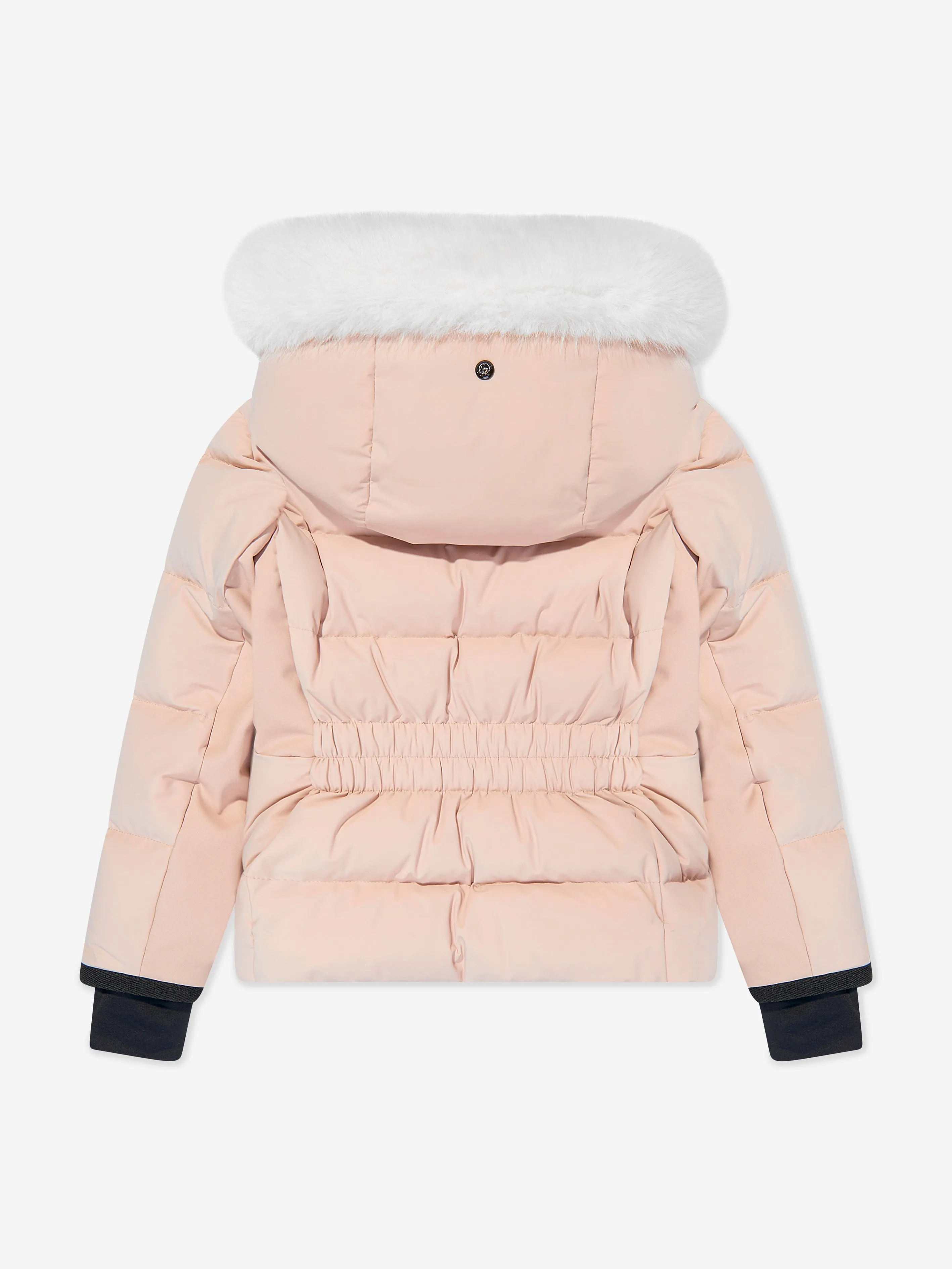 Moncler Enfant Girls Grenoble Down Padded New Guyane Jacket in Pink