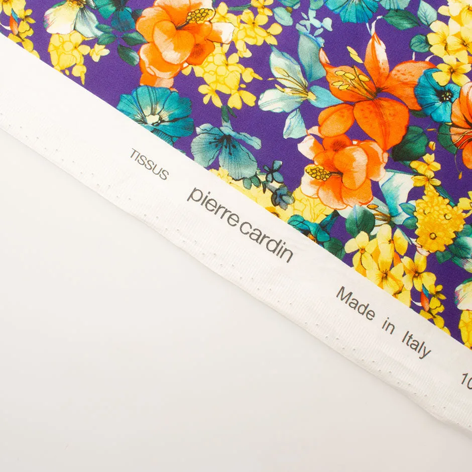 Orange & Yellow Floral Printed Lightweight Cotton (A 2m Piece)