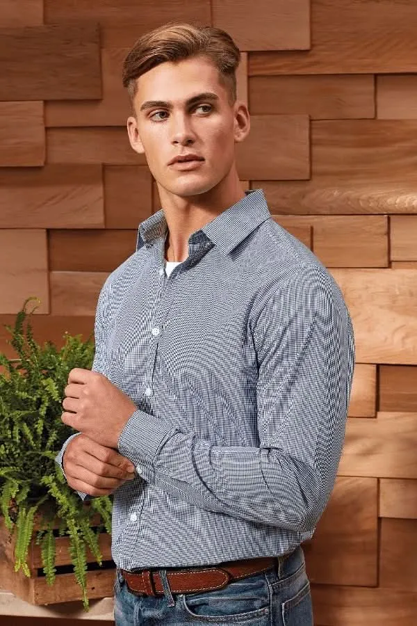 PR220 - Mens Microcheck Shirt