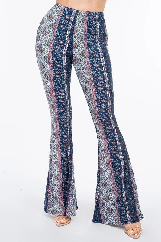 Rain On Me Paisley Flare Pants