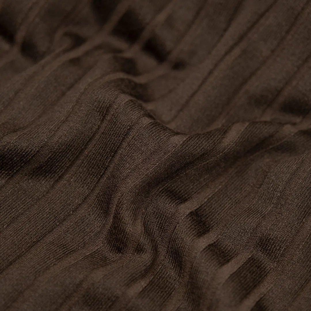 Remnant - 3m - Chunky Rib Knit - Espresso