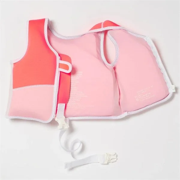 SunnyLife Swim Vest Melody the Mermaid Neon Strawberry