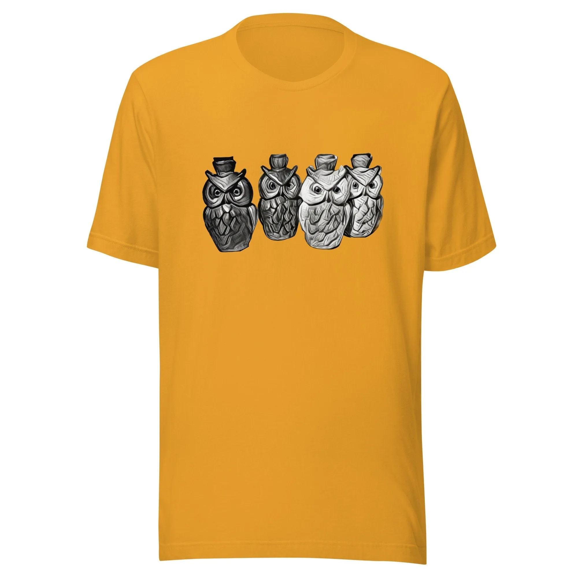 Vintage Owl Patio Light Retro T-Shirt | Mens & Womens Graphic Tee