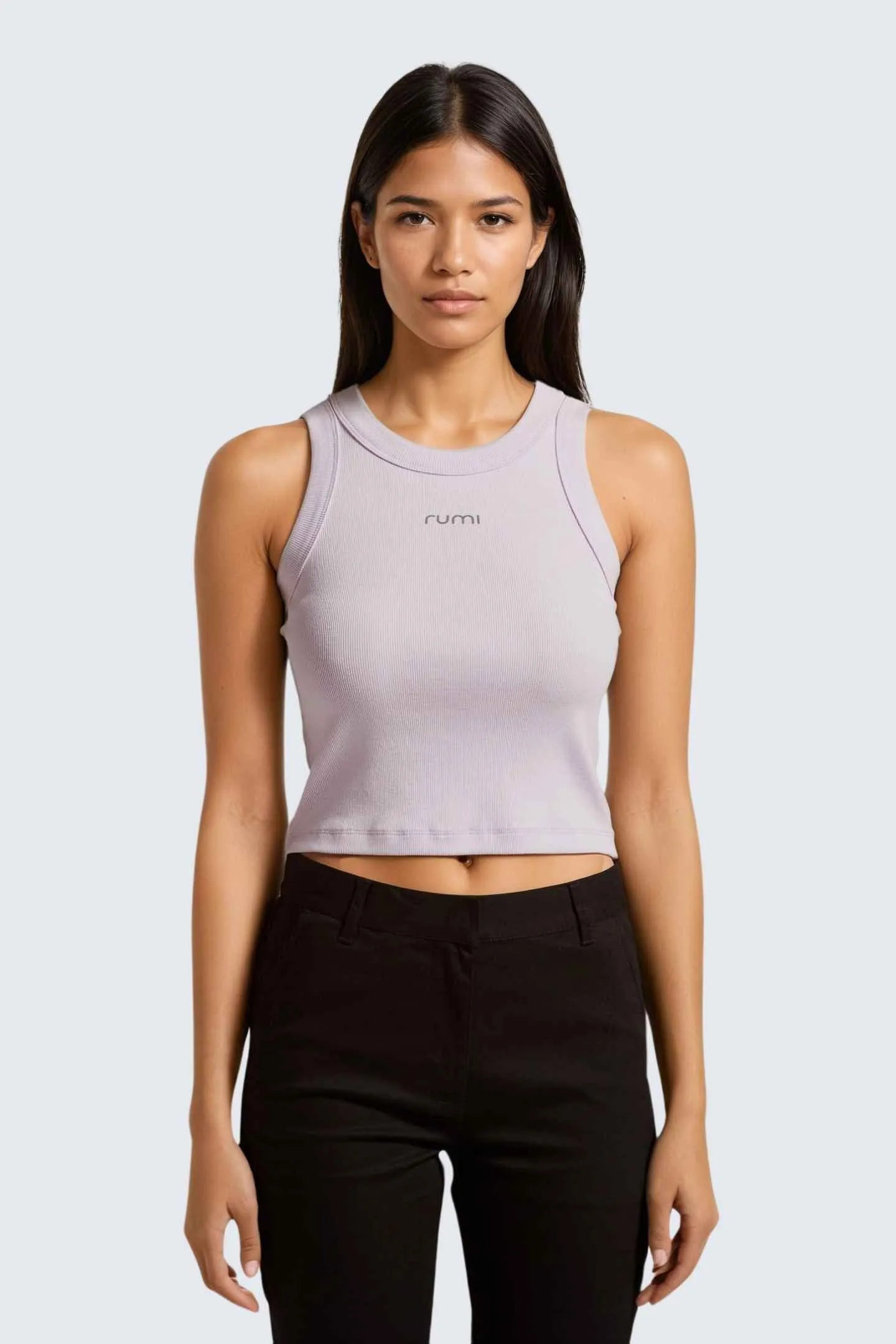 W MoonRib Cropped Tank - Orchid