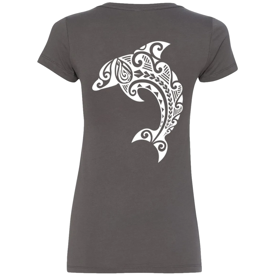 Women's Leaping Dolphin V-Neck Tee